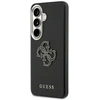 Guess PU 4G Resin Metal Logo dėklas skirtas Samsung Galaxy S26+ juodos spalvos