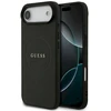 Guess Grained Ring MagSafe - dėklas skirtas Apple iPhone Air juodas
