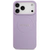 Guess Grained Ring MagSafe - dėklas skirtas Apple iPhone 17 Pro Max violetinė