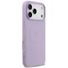 Guess Grained Ring MagSafe - dėklas skirtas Apple iPhone 17 Pro Max violetinė