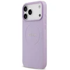 Guess Grained Ring MagSafe - dėklas skirtas Apple iPhone 17 Pro Max violetinė