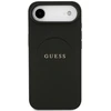 Guess Grained Ring MagSafe - dėklas skirtas Apple iPhone Air juodas