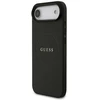 Guess Grained Ring MagSafe - dėklas skirtas Apple iPhone Air juodas