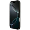 Guess Grained Ring MagSafe dėklas iPhone 17 juodos spalvos