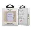 Dėklas Guess GUA2SGGEU „AirPods“ dangtelis yra purpurinis / violetinis silikono blizgesys