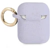Dėklas Guess GUA2SGGEU „AirPods“ dangtelis yra purpurinis / violetinis silikono blizgesys