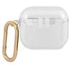 Guess GUA3UCG4GT AirPods 3 dėklas permatoma blizgi kolekcija