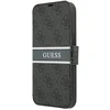 Dėklas Guess GUBKP13L4GDGR iPhone 13 Pro / 13 6.1" pilkas/pilkas book 4G Stripe
