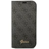 Apple iPhone 14 Guess Book 4G Vintage Gold Logo (GUBKP14SHG4SHK) telefono dėklas juodos spalvos