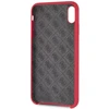 Guess GUHCI65LSGLRE iPhone Xs Max raudonas/raudonas kietas silikoninis dėklas