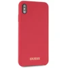 Guess GUHCI65LSGLRE iPhone Xs Max raudonas/raudonas kietas silikoninis dėklas