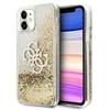 Guess GUHCN61LG4GGO Apple iPhone 11 6,1″ / Xr auksinis kietas dėklas 4G Big Liquid Glitter