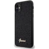 Guess GUHCN61PMSDGSK Apple iPhone 11 / Xr 6.1″ juodos spalvos kietas dėklas Disco Metal Script