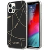 Guess Gold Chain - dėklas skirtas Apple iPhone 12 Pro Max Juodas