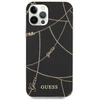 Guess Gold Chain - dėklas skirtas Apple iPhone 12 Pro Max Juodas
