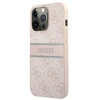 Dėklas GUHCP13L4GDPI Guess PU 4G Printed Stripe Case, skirtas iPhone 13 Pro, rožinis