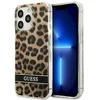 Guess GUHCP13LHSLEOW Apple iPhone 13 Pro / 13 6,1″ rudos spalvos kietas dėklas Leopard