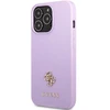 Guess GUHCP13LPS4MU Apple iPhone 13 Pro / 13 6,1″ violetinės spalvos kietas dėklas Saffiano 4G Small Metal Logo