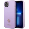 Guess GUHCP13SPS4MU Apple iPhone 13 mini 5,4″ violetinės spalvos kietas dėklas Saffiano 4G Small Metal Logo