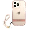 Dėklas Guess Translucent Stap Case for iPhone 13 Pro Max - Rožinė