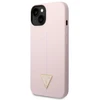 Guess GUHCP14MSLTGU Apple iPhone 14 Plus / 15 Plus 6.7″ violetinės spalvos kietas dėklas Silicone Triangle
