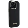 Guess GUHCP16LSMBSLK Apple iPhone 16 Pro 6.3″ juodos spalvos kietas dėklas Silicone Script Metal Logo & Frame