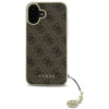 Guess GUHCP16MGF4GBR Apple iPhone 16 Plus 6.7″ rudos spalvos kietas dėklas 4G Charms Collection