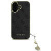 Guess GUHCP16MGF4GGR Apple iPhone 16 Plus 6.7″ juodos spalvos kietas dėklas 4G Charms Collection