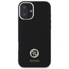 Guess GUHCP16SM4DGPK Apple iPhone 16 6.1″ juodos spalvos kietas dėklas Silicone Logo Strass 4G
