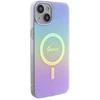 Dėklas Guess GUHMP15SHITSU Hardcase IML Iridescent MagSafe for iPhone 15 / 14 / 13 6.1" / violetinė