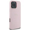 Guess GUHMP15XPGHSMMP Apple iPhone 15 Pro Max 6.7″ rožinės spalvos kietas dėklas Grained Ring MagSafe