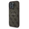 Guess 4G Ring Classic Logo MagSafe Apple iPhone 16 Pro – dėklas telefonui rudos spalvos