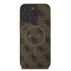 Guess 4G Ring Classic Logo MagSafe Apple iPhone 16 Pro – dėklas telefonui rudos spalvos