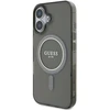 Guess GUHMP16MHFGEREK Apple iPhone 16 Plus 6.7″ juodos spalvos kietas dėklas IML Glitter Circle MagSafe