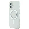 Guess GUHMP16MPFTDTEH Apple iPhone 16 Plus 6.7″ baltos spalvos kietas dėklas IML Rhinestones MagSafe