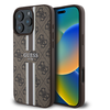 Guess 4G Printed Stripes MagSafe Apple iPhone 16 Pro Max - dėklas telefonui rudos spalvos