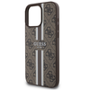 Guess 4G Printed Stripes MagSafe Apple iPhone 16 Pro Max - dėklas telefonui rudos spalvos