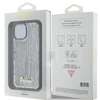 Apple iPhone 15 Guess dėklas Sequin Script Metal (GUHCP15SPSFDGSS) sidabrinės spalvos
