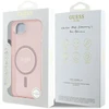 Guess IML Glitter Circle MagSafe dėklas iPhone 16e - rožinis