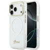 „Guess IML Gradient Script“ metalinis „MagSafe“ dėklas, skirtas „iPhone 17 Pro Max“ – Baltas
