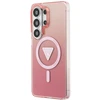 Dėklas Guess IML Gradient Triangle MagSafe Samsung Galaxy S26 Ultra rožinės spalvos