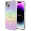 „Guess“ GUHMP15MHITSP „iPhone 15 Plus 6.7“ rausvas/rožinis kietas dėklas IML Iridescent MagSafe