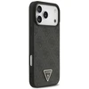 Original dėklas GUESS Leather 4G Triangle Strass MagSafe skirtas Apple iPhone 17 Pro Max juodos spalvos