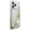 Guess Liq dėklas. Glitter 4 Charms Apple iPhone 17 Pro Max auksinis