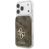 Dėklas „Guess PU 4G Mirror MagSafe“ kortelių stovas, rudas