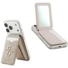 Dėklas Guess PU 4G Mirror MagSafe Cardslot Stand Rožinė