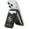 Dėklas „Guess PU 4G Mirror MagSafe“ kortelių lizdo stovas Juodas