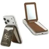 Dėklas „Guess PU 4G Mirror MagSafe“ kortelių stovas, rudas