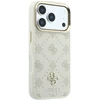 Guess Peony 4G Small Logo MagSafe dėklas, skirtas iPhone 17 Pro Max / 18 Pro Max - rusvai gelsvas