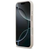 GUESS dėklas, skirtas IPHONE 17 Pro, suderinamas su MagSafe GUHMP17LPSAMSECP (PU su bijūnų karštu antspaudu), rožinis